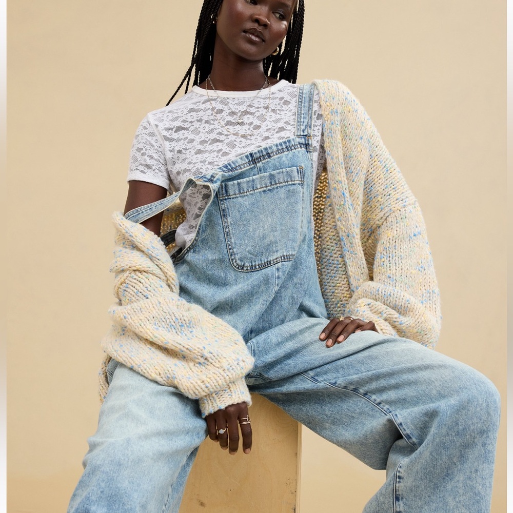 Aerie Denim Overalls
